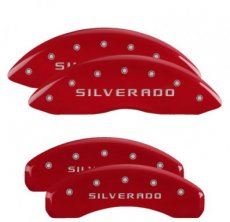 MGP Caliper Covers Silverado Red Chevrolet Silverado Remklauw Covers Rood - MGP - 2019-2026