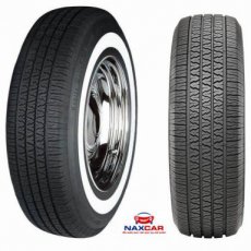 DOT22K1658015KONTIOWHICL40 165/80R15 87T Kontio WhitePaw 40mm – Radiaalband met Witte Flank - DOT2022