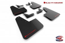 Dodge Ram TRX Spatlappen RallyArmor Zwarte Spatlappen Rally Armor Zwart+ROOD Logo