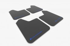 RallyArmor Universele UR Spatlappen Set ZWART/BLAUW Logo