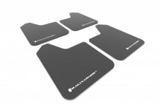 RallyArmor Universele UR Spatlappen Set ZWART/WIT Logo