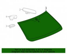 Dodge Ram 2019+ Voorrruit Met Camera Dodge Ram Voorrruit Met Camera 2019-2024