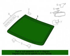 Dodge Ram DT 2019-2024 Voorruit Camera/Regensense Dodge Ram Voorrruit met regensensor / Camera 2019-2024
