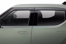 Rivian R1T Vent Visors SMOKE Crew Rivian R1T Ruitenscherm SET SMOKE Crew