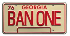 BAN-ONE Georgia 1977 Smokey and the Bandit  BAN ONE Georgia 1977 Nummerplaat