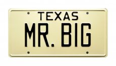 Smokey and the Bandit MR BIG Smokey and the Bandit Nummerplaat MR BIG