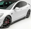 Tesla Model 3 VOLTA AERO SIDE SKIRT Model 3 Zijschorten Carbon