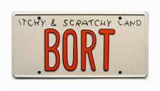 The Simpsons BORT The Simpsons Nummerplaat BORT